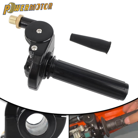 Poignée d'accélérateur à tirage rapide pour moto avec poignées de guidon, accessoires compatibles Kawasaki, KTM, Yamaha, ATV, Dirt Bike et Motocross.