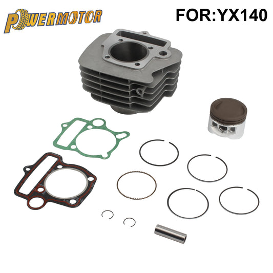 Kit cylindre 56 mm piston segments — Moteur YX YinXiang 140 cc Pit Bike