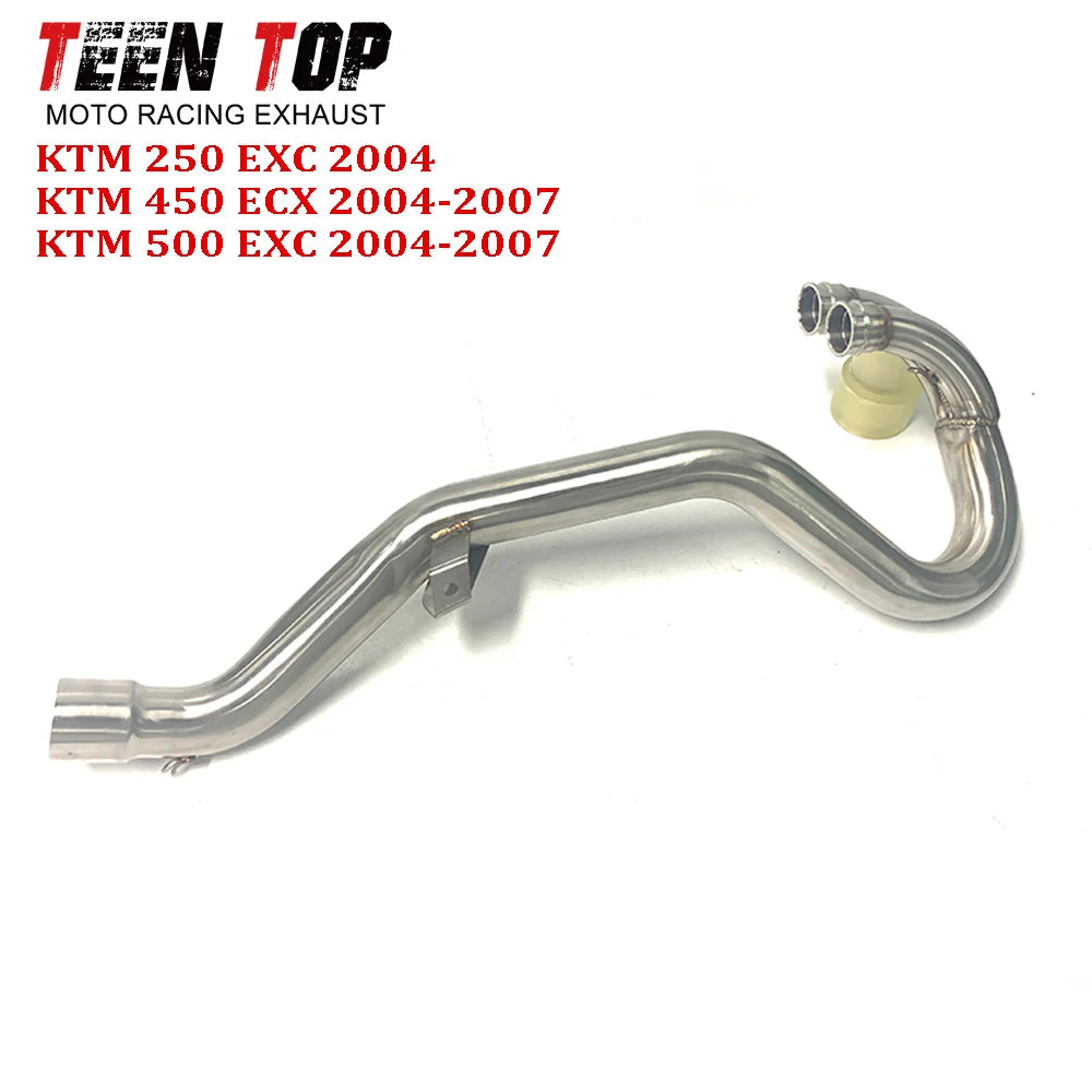 Collecteur d'échappement 50mm pour ktm sxf, exc-f 250, 400, 450, 500, 525