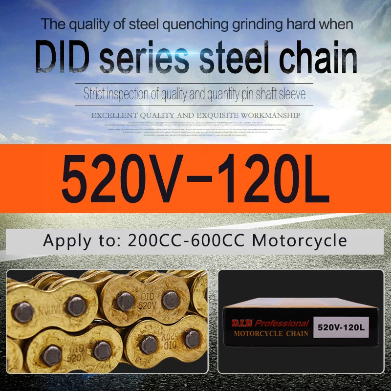 Chaîne o-ring / x-ring 428-530 — Moto cross & enduro 120-136 maillons