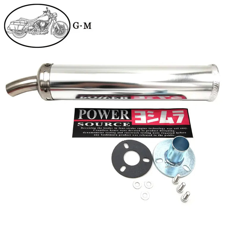 60X280mm Metal 50-250CC Universal Motorcycle Racing Modified Muffler 2 Stroke Exhaust Pipe