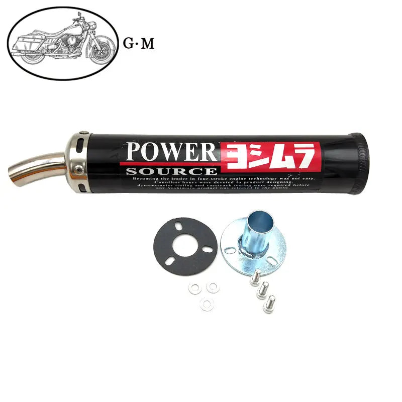 60X280mm Metal 50-250CC Universal Motorcycle Racing Modified Muffler 2 Stroke Exhaust Pipe