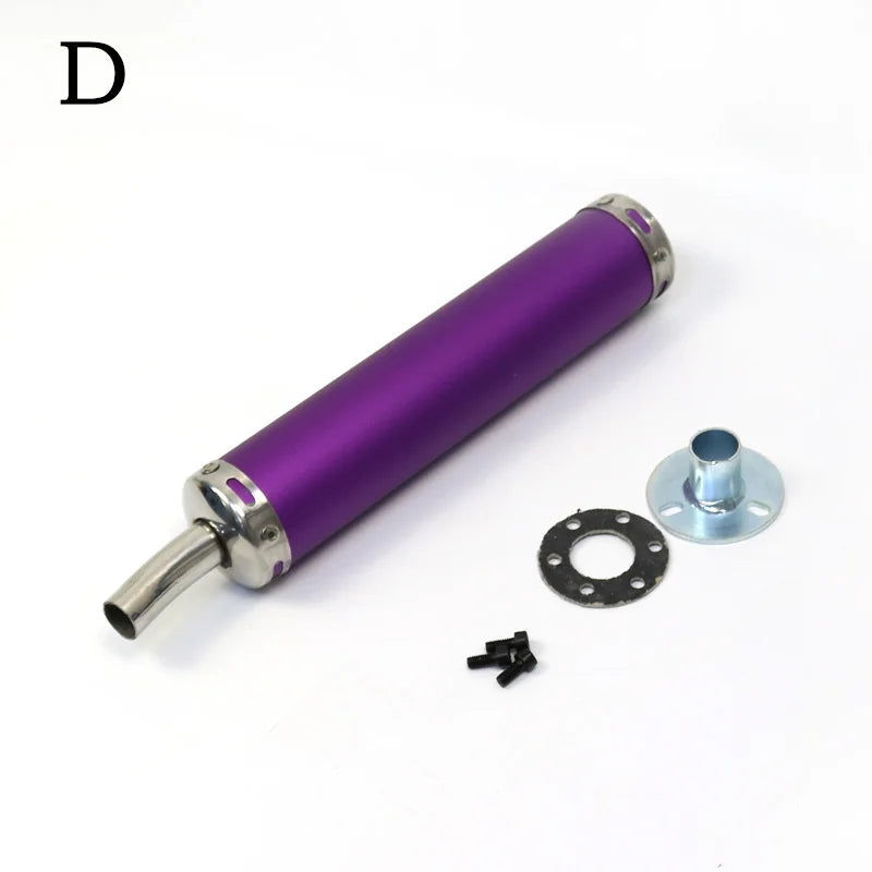 7 Color 50-250CC Universal Motorcycle Racing Exhaust Muffler  2 Stroke Motorcycle Exhaust Pipe Muffler