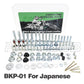 Kit visserie carénage plastiques — Kawasaki KX KLX KXF 80-450 2003-2025