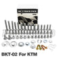 Kit visserie carénage plastiques — Kawasaki KX KLX KXF 80-450 2003-2025