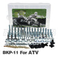 Kit visserie carénage plastiques — Kawasaki KX KLX KXF 80-450 2003-2025