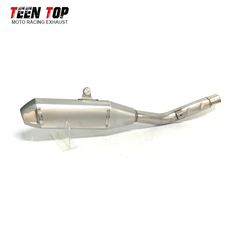 For Kawasaki KXF250 KX250 Slip-on Exhaust 2021+ Stainless Steel Exhaust Muffler Tailpipe KX KXF 250 Motorcycle Escape Moto Tube