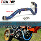50mm Motorcycle Exhaust Pipe For KTM 250EXC 540SXS 450 SX/SXS/XC 2004 Exhaust Header Offroad Bike Titanium Alloy Front Link Pipe