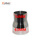 Size range 51mm to 89mm Universal Stainless Steel Straight Adapter Reducer Car Motorcycle Exhaust Muffler Pipeline Welded Pipe