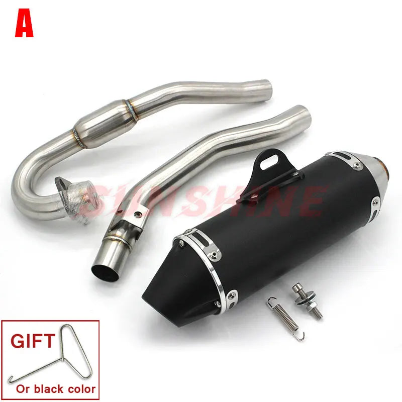 Real Picture For CRF230 CRF230F CRF150F Motorcross Exhaust Full Systems Motorcycle Muffler Slip on Escape Moto Front Pipe