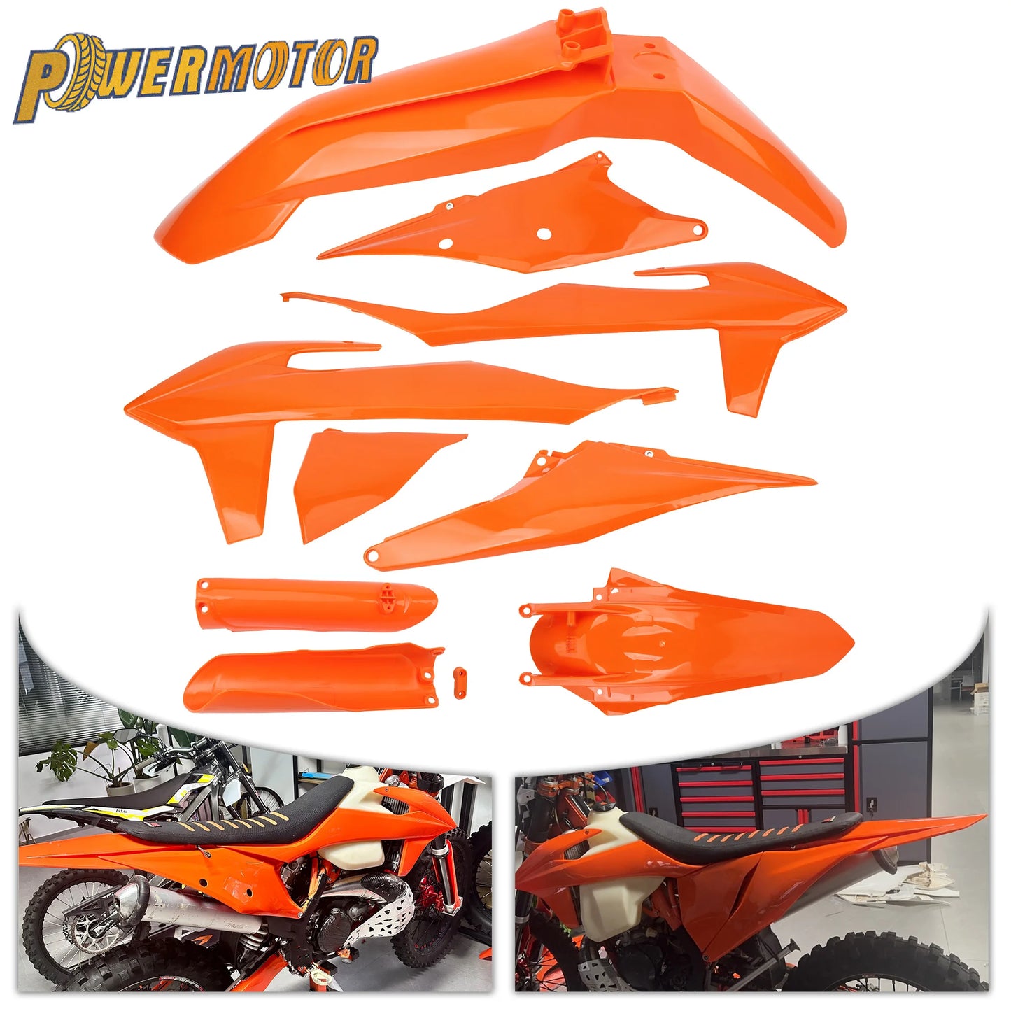 Kit plastiques complet carénage — KTM EXC EXCF XC SXF 150-500
