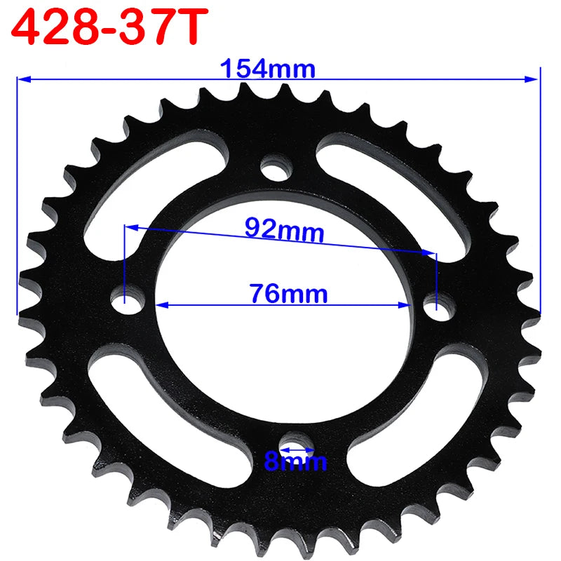 Kit pignon + couronne 428 — ATV Quad Pit Bike Moto 25T à 48T