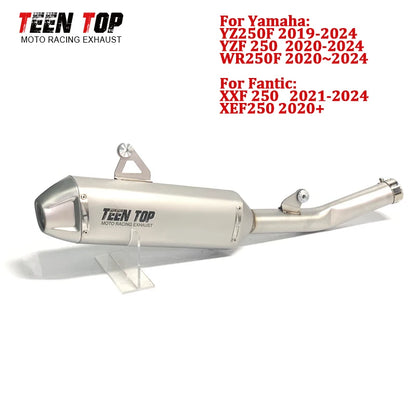 TitaniumAlloy OEM Exhaust Pipe For Yamaha YZF250 YZ250F Exhaust System YZ250FX WR250F Exhaust Muffler Motorcross Escape Moto