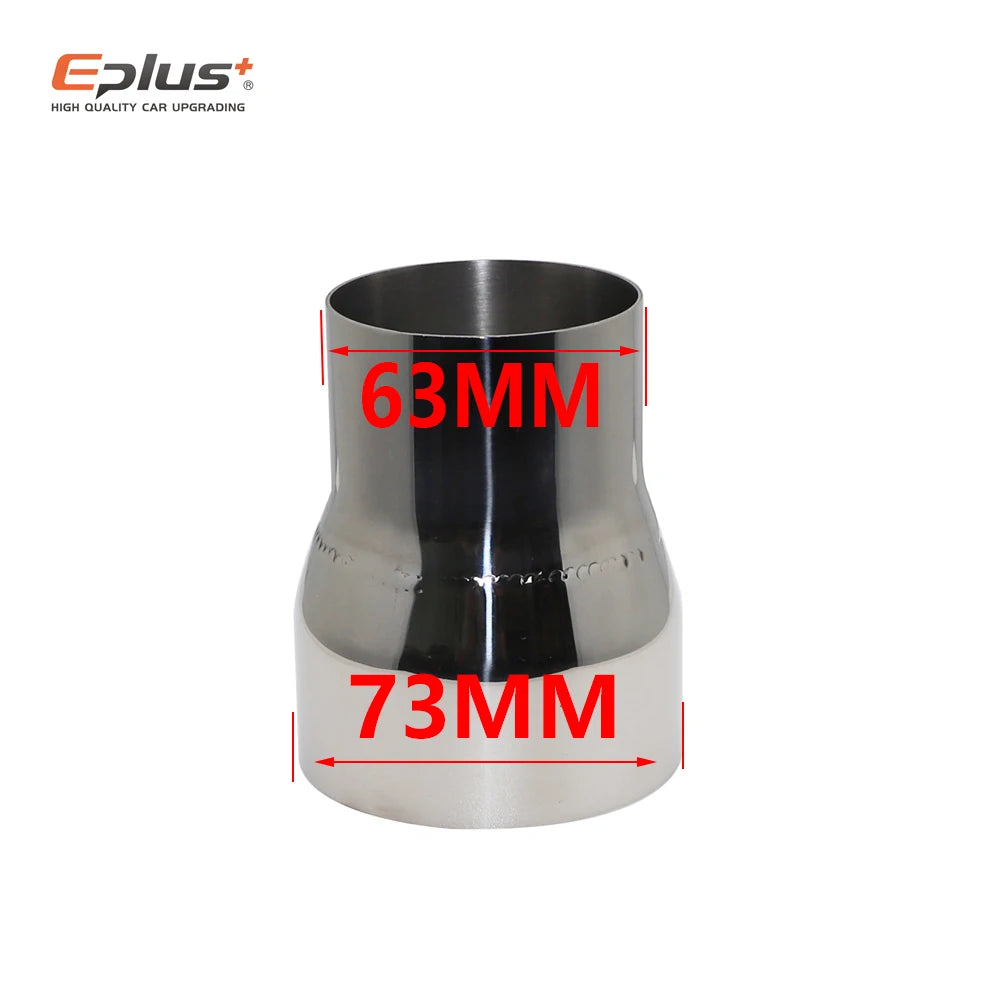 Size range 51mm to 89mm Universal Stainless Steel Straight Adapter Reducer Car Motorcycle Exhaust Muffler Pipeline Welded Pipe