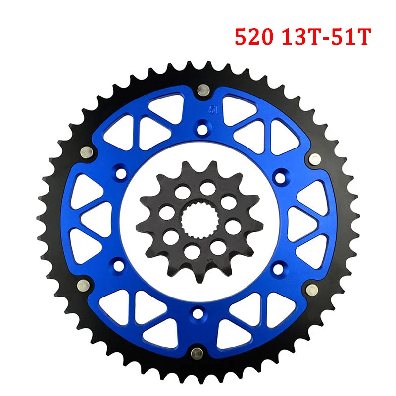 Kit pignon couronne 520 13T — Yamaha WR YZ 125-450
