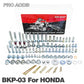 Kit visserie carénage plastiques — Kawasaki KX KLX KXF 80-450 2003-2025