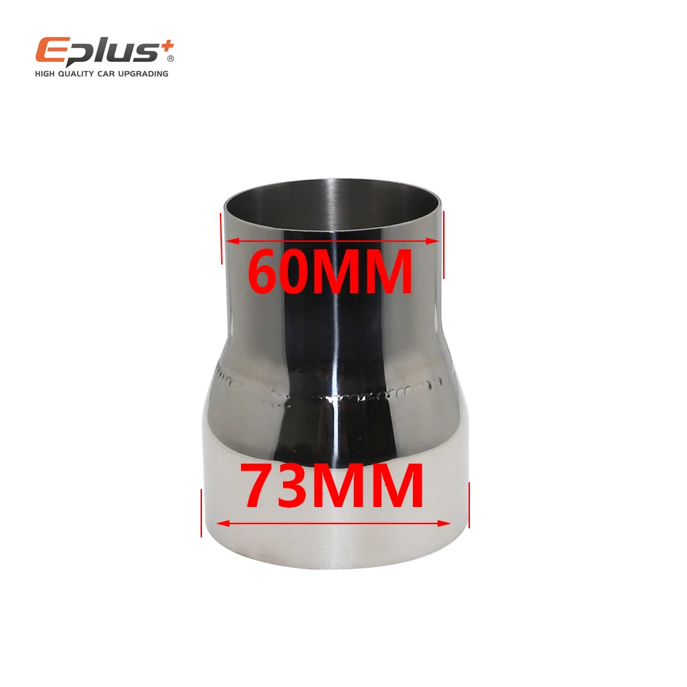 Size range 51mm to 89mm Universal Stainless Steel Straight Adapter Reducer Car Motorcycle Exhaust Muffler Pipeline Welded Pipe