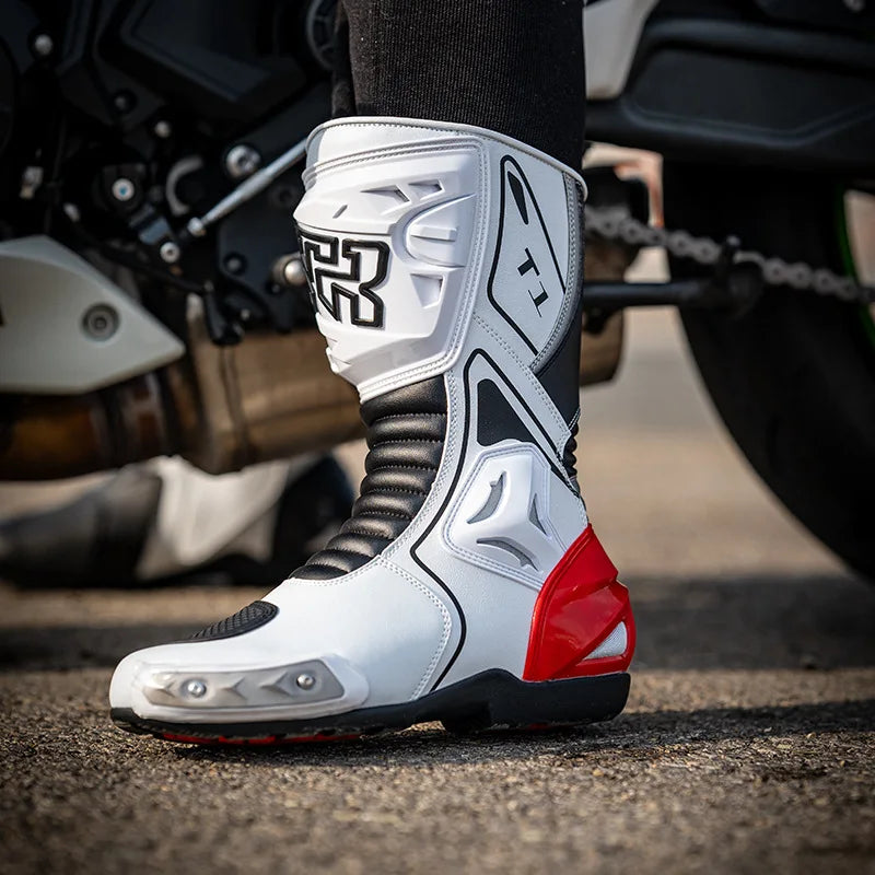 Men's Racing Shoes Boots Safe Riding Motocross Boots Waterproof Anti Fall Wear-resistant Motorcycle Boots  Equipment Rally