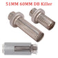 DB Killer silencieux 51/60 mm — Réducteur de bruit échappement universel