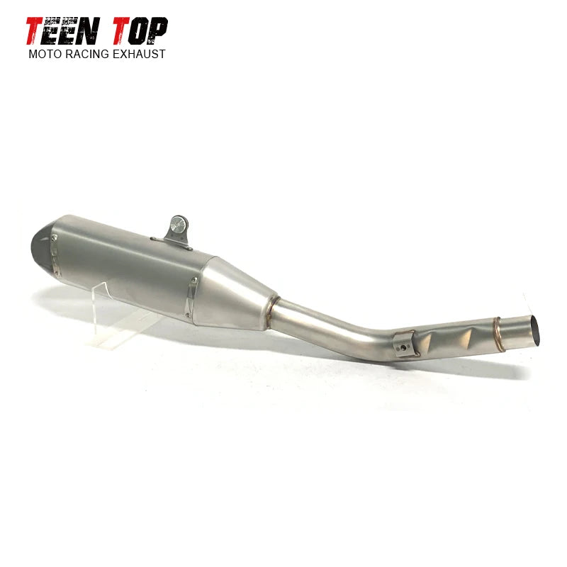 For Kawasaki KXF250 KX250 Slip-on Exhaust 2021+ Stainless Steel Exhaust Muffler Tailpipe KX KXF 250 Motorcycle Escape Moto Tube