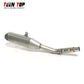 For Kawasaki KXF250 KX250 Slip-on Exhaust 2021+ Stainless Steel Exhaust Muffler Tailpipe KX KXF 250 Motorcycle Escape Moto Tube