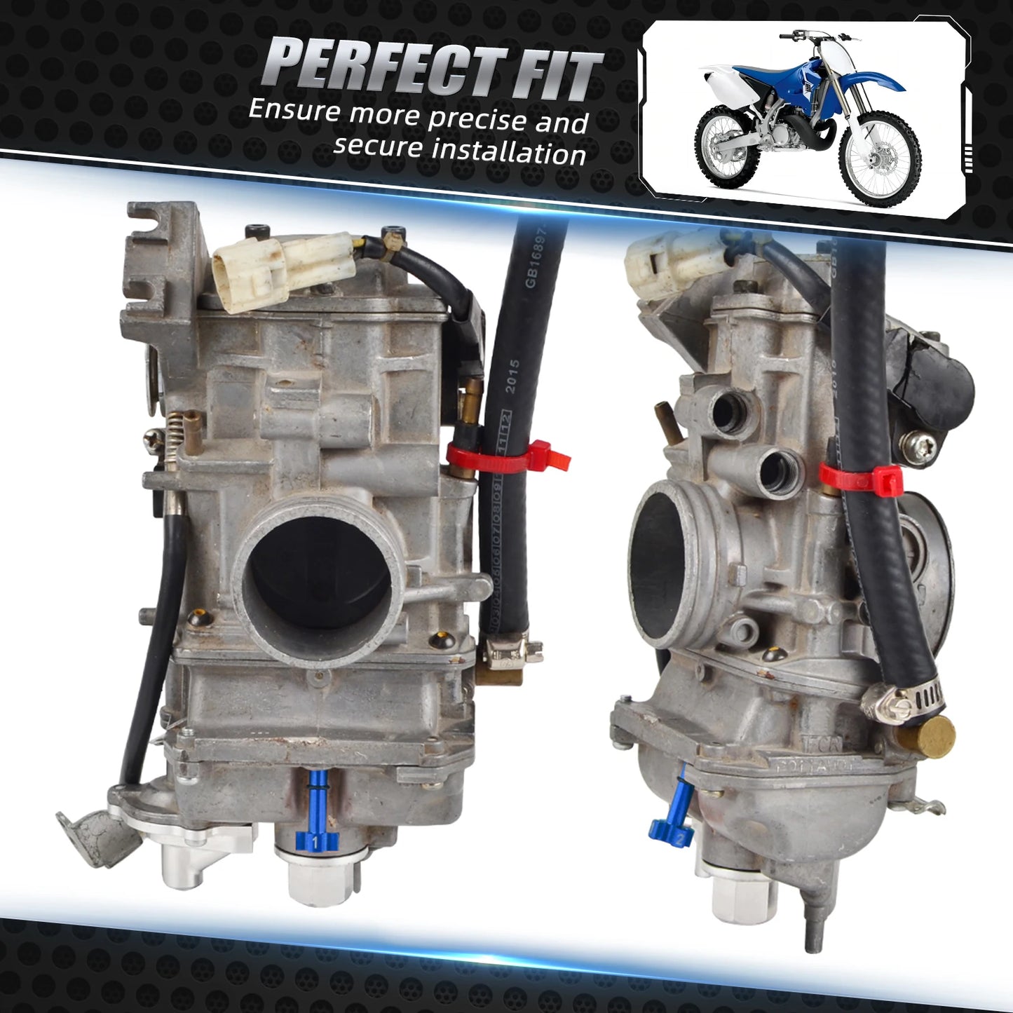 Vis de réglage air/carburant carburateur Keihin FCR — Yamaha WR YZ YFZ 250-450
