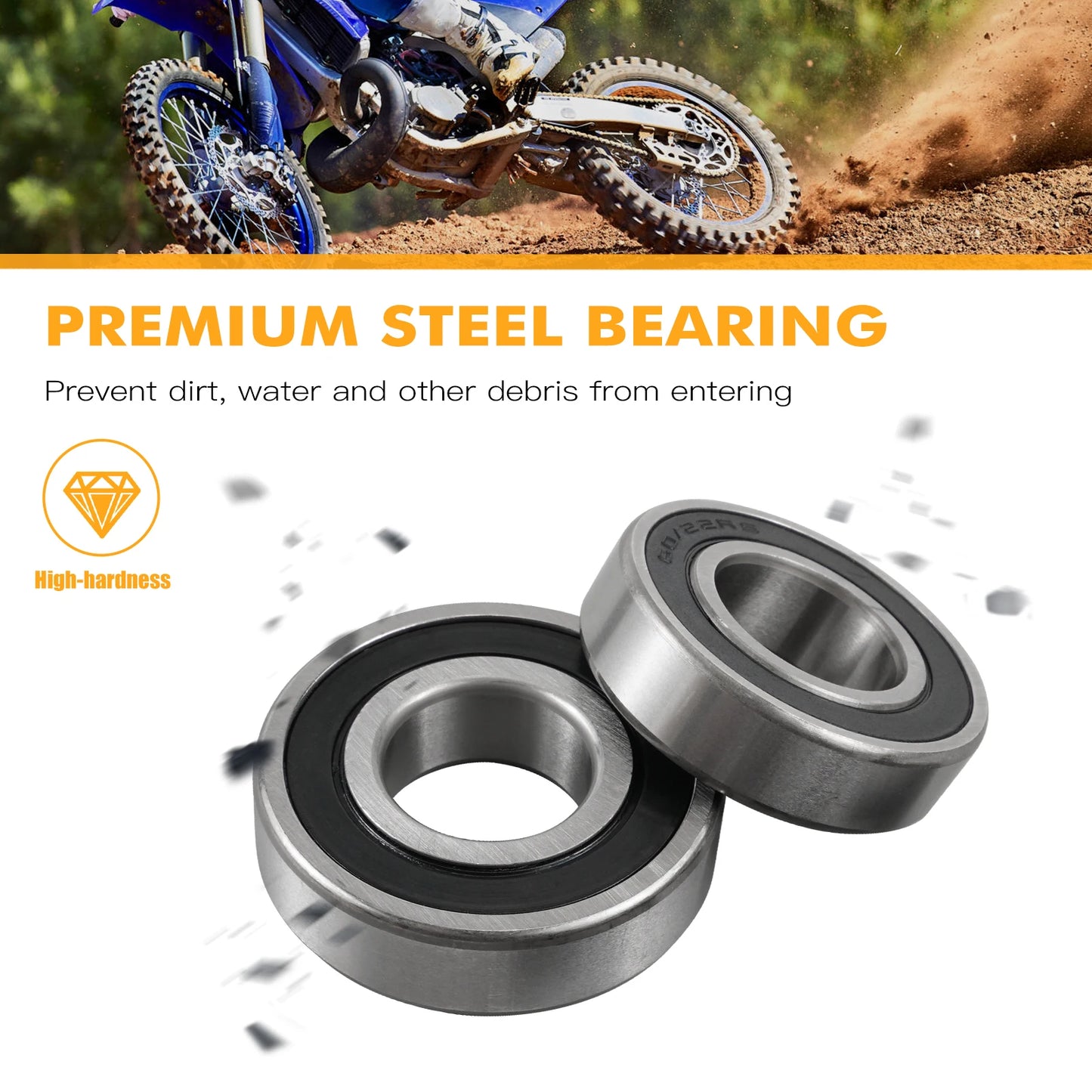 Kit roulements et joints roue arrière — Yamaha YZ YZF WR 125-450 1999-2024