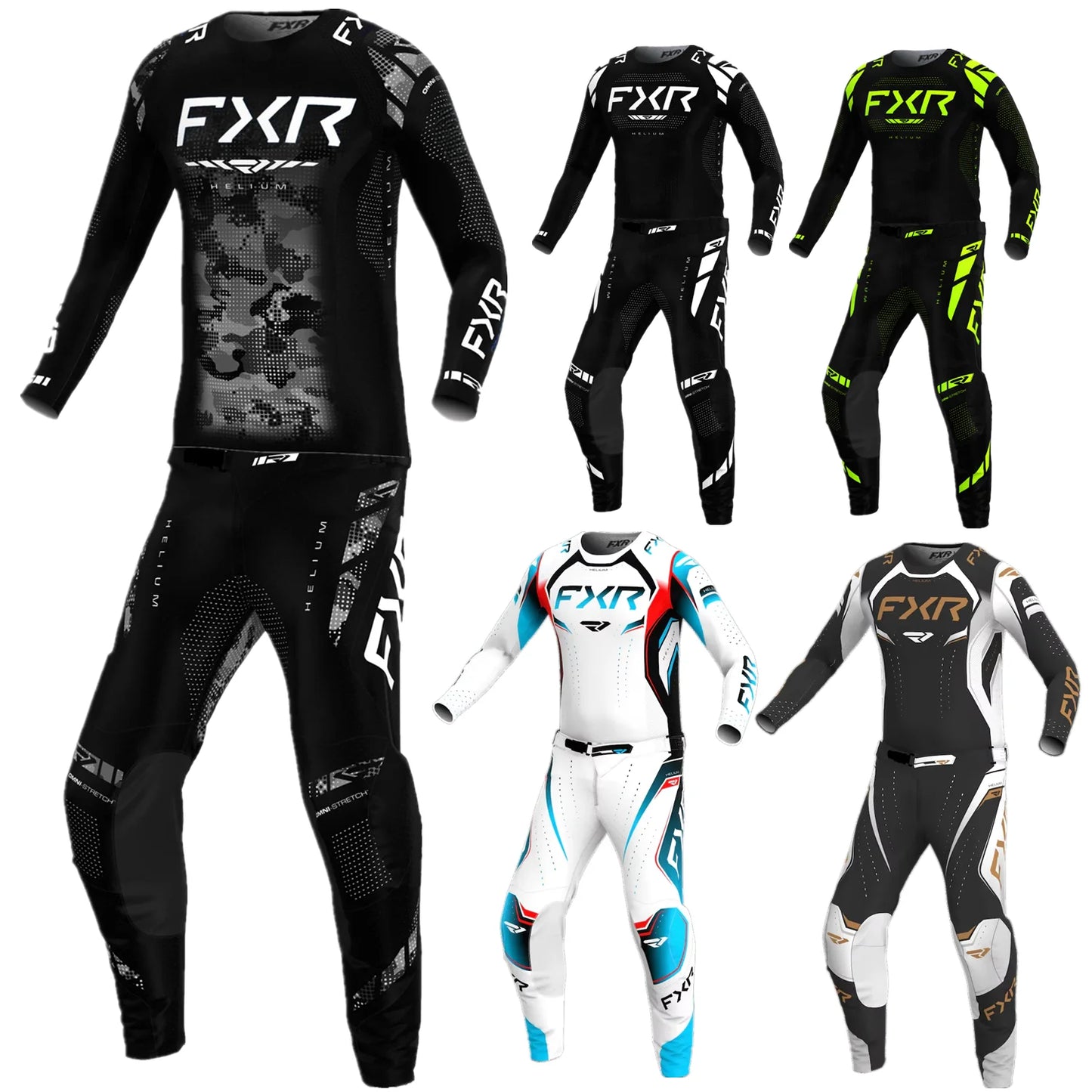 2026 Helium MX Jersey Set fh CNVS Moto Gear Set Off Road Kit Motorcycle Jersey Set Motocross Combo Dirt Bike Suit