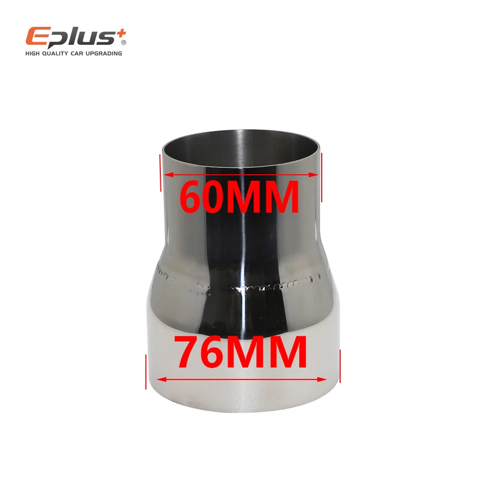 Size range 51mm to 89mm Universal Stainless Steel Straight Adapter Reducer Car Motorcycle Exhaust Muffler Pipeline Welded Pipe
