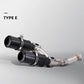 Suitable for CRF450R CRF450R/X T148 (2015-2020) motorcycle stainless steel dual outlet mid section exhaust system kit