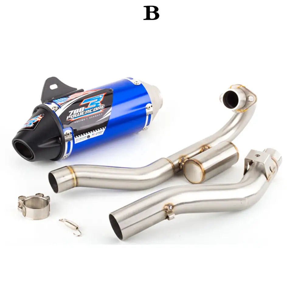Motorcycle Exhaust Full System Muffler Escapes For HONDA CRF150 CRF230 CRF250 Motorcycle Modified Exhaust Pipe Front Off Road