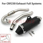 Real Picture For CRF230 CRF230F CRF150F Motorcross Exhaust Full Systems Motorcycle Muffler Slip on Escape Moto Front Pipe