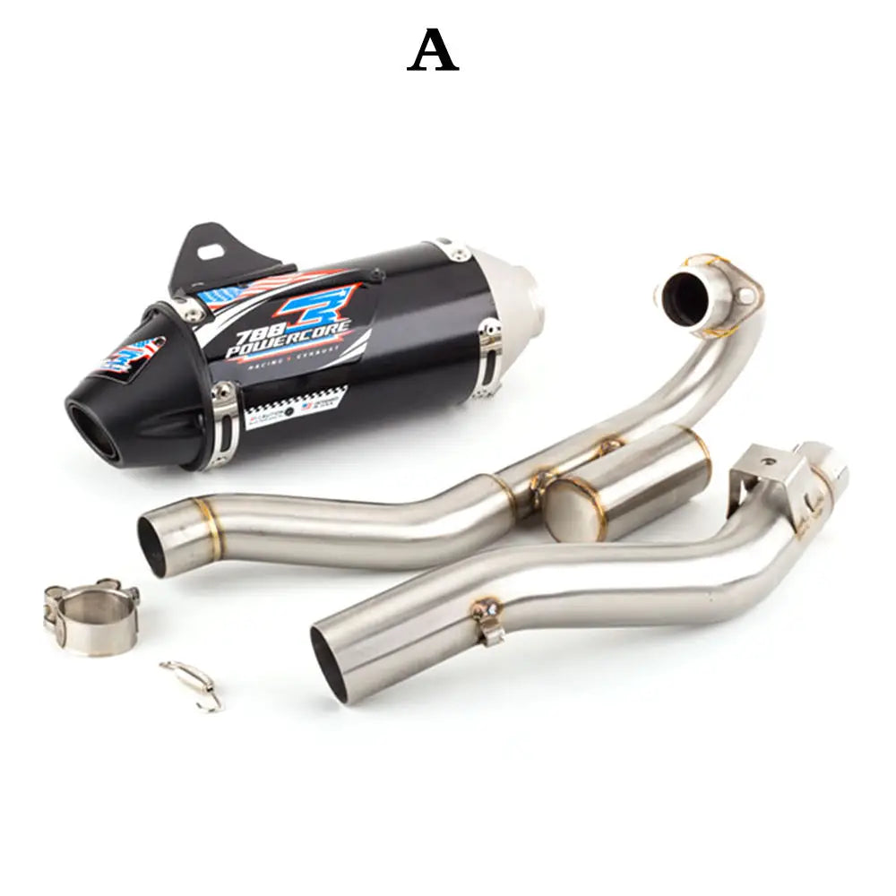 Motorcycle Exhaust Full System Muffler Escapes For HONDA CRF150 CRF230 CRF250 Motorcycle Modified Exhaust Pipe Front Off Road
