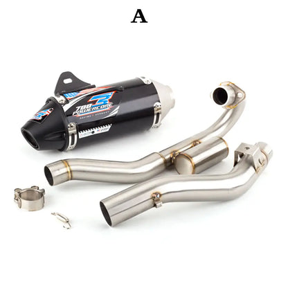 Motorcycle Exhaust Full System Muffler Escapes For HONDA CRF150 CRF230 CRF250 Motorcycle Modified Exhaust Pipe Front Off Road