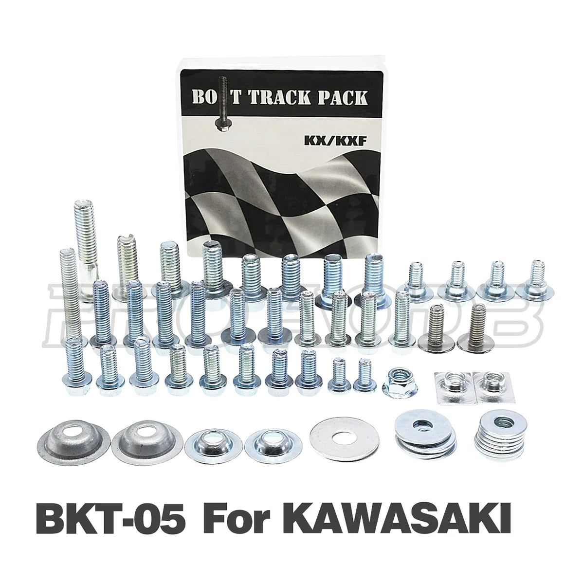 Kit visserie carénage plastiques — Kawasaki KX KLX KXF 80-450 2003-2025