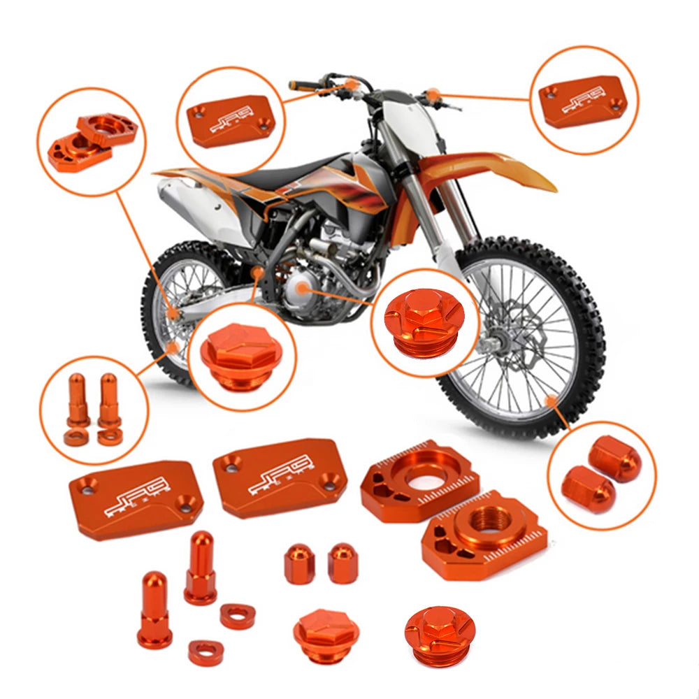 Couvre-réservoir de frein et d'embrayage CNC — KTM SX EXC XC XCW 125-530