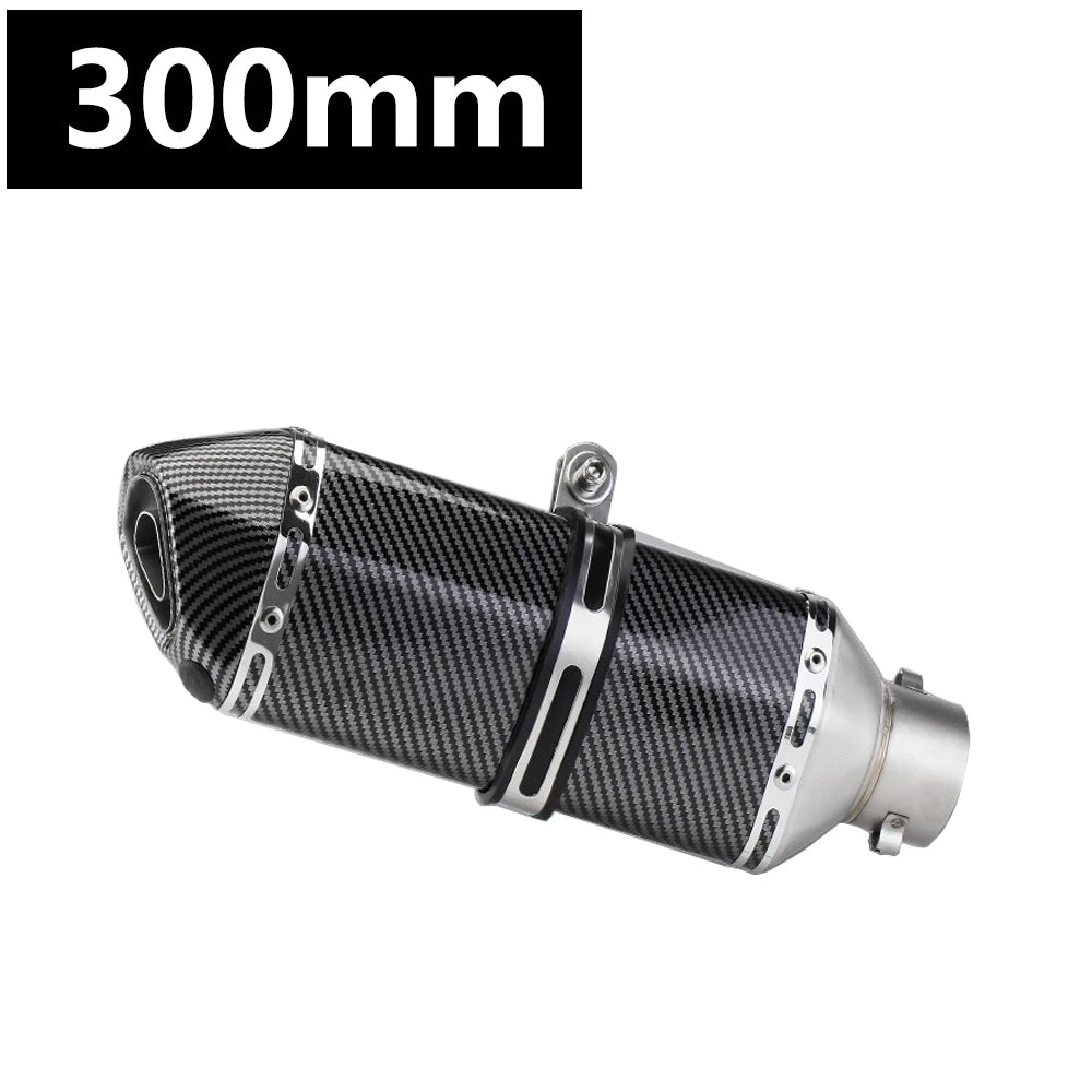 Universal 51MM Motorcycle Stainless steel Exhaust Pipe 570mm for ninja400 R3 Z900 S1000RR pcx160 duke390 R1 MT-07 slip-on