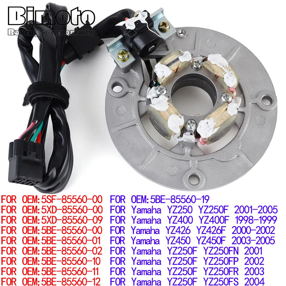 Stator magnéto — Yamaha YZ250 YZ250F YZ400F YZ426F YZ450F 1998-2005