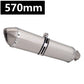 Universal 51MM Motorcycle Stainless steel Exhaust Pipe 570mm for ninja400 R3 Z900 S1000RR pcx160 duke390 R1 MT-07 slip-on