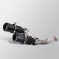 Suitable for CRF450R CRF450R/X T148 (2015-2020) motorcycle stainless steel dual outlet mid section exhaust system kit