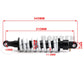 Amortisseur arrière 310 mm réglable — Dirt Bike Pit Bike ATV universel