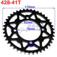 Kit pignon + couronne 428 — ATV Quad Pit Bike Moto 25T à 48T