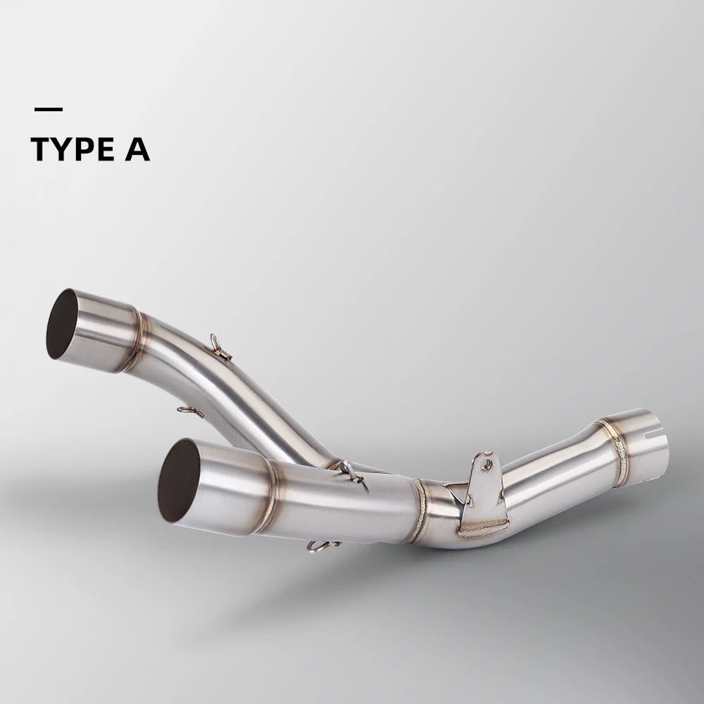 Suitable for CRF450R CRF450R/X T148 (2015-2020) motorcycle stainless steel dual outlet mid section exhaust system kit