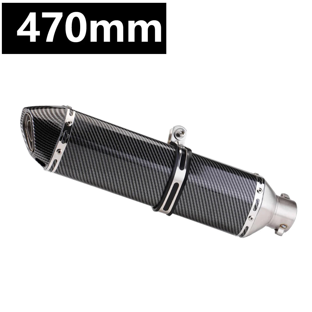 Universal 51MM Motorcycle Stainless steel Exhaust Pipe 570mm for ninja400 R3 Z900 S1000RR pcx160 duke390 R1 MT-07 slip-on