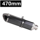 Universal 51MM Motorcycle Stainless steel Exhaust Pipe 570mm for ninja400 R3 Z900 S1000RR pcx160 duke390 R1 MT-07 slip-on