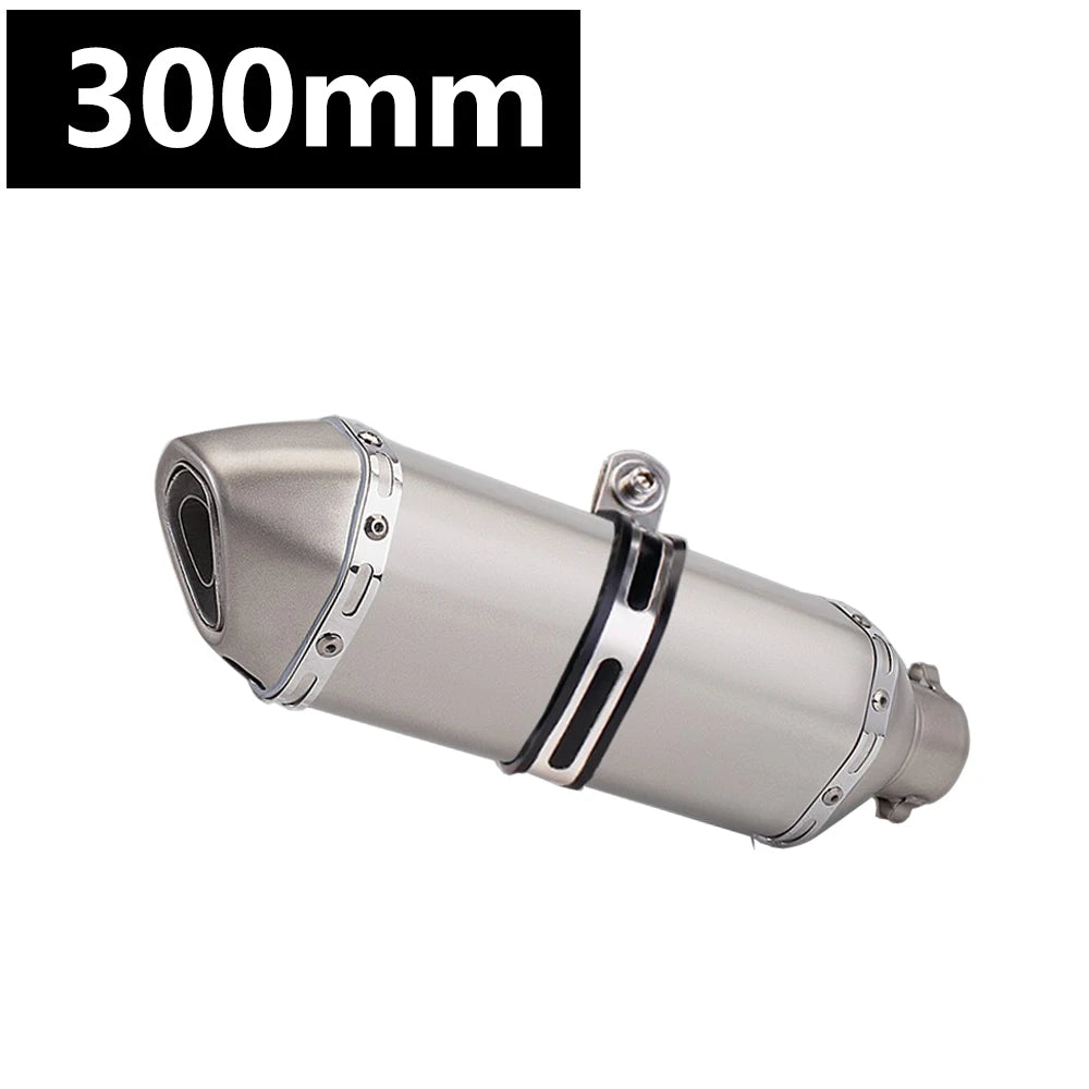 Universal 51MM Motorcycle Stainless steel Exhaust Pipe 570mm for ninja400 R3 Z900 S1000RR pcx160 duke390 R1 MT-07 slip-on