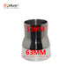Size range 51mm to 89mm Universal Stainless Steel Straight Adapter Reducer Car Motorcycle Exhaust Muffler Pipeline Welded Pipe