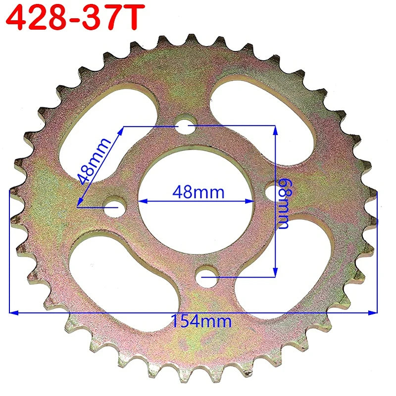 Kit pignon + couronne 428 — ATV Quad Pit Bike Moto 25T à 48T