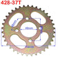 Kit pignon + couronne 428 — ATV Quad Pit Bike Moto 25T à 48T