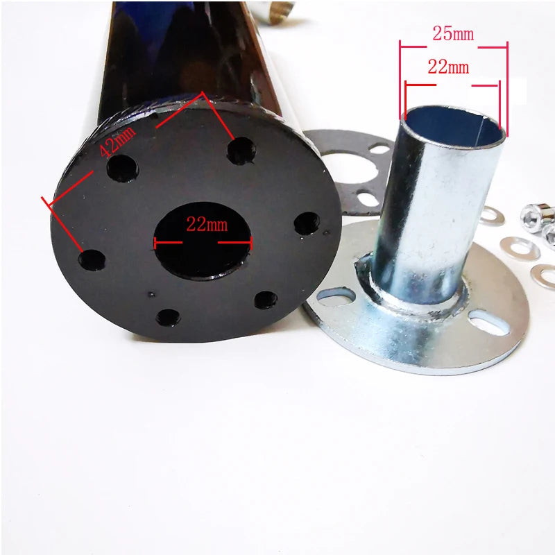 60X280mm Metal 50-250CC Universal Motorcycle Racing Modified Muffler 2 Stroke Exhaust Pipe